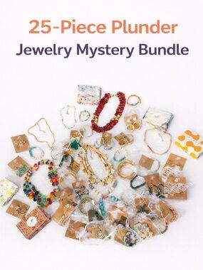 Plunder Jewelry Mystery Bundle 25pc | Earrings Necklaces Bracelets NWOT